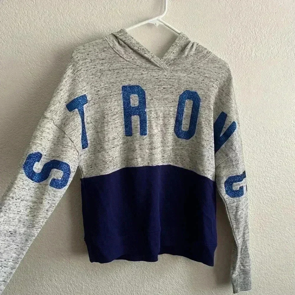 💥Justice Hoodies Navy & Grey Size 14/16